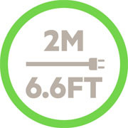 Belkin BSV604 6 位 2 米防雷保護拖板連 2 個 2.4A 共用 USB 充電端口，附價值HK$20 000 的連接裝置保養服務