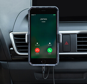 Keep your phone in view without taking your eyes off the road The Car Vent Mount holds your phone securely at eye level