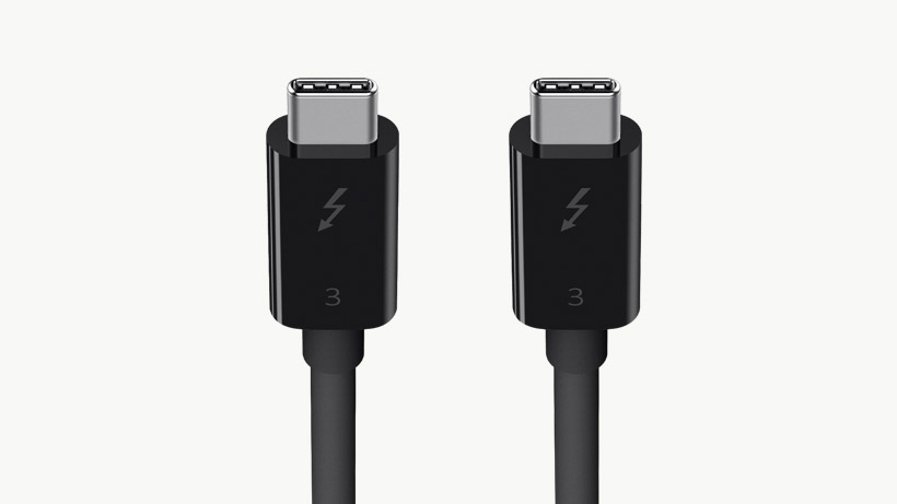 Built to last Close up of the Thunderbolt 3 Cable (USB-C to USB-C)