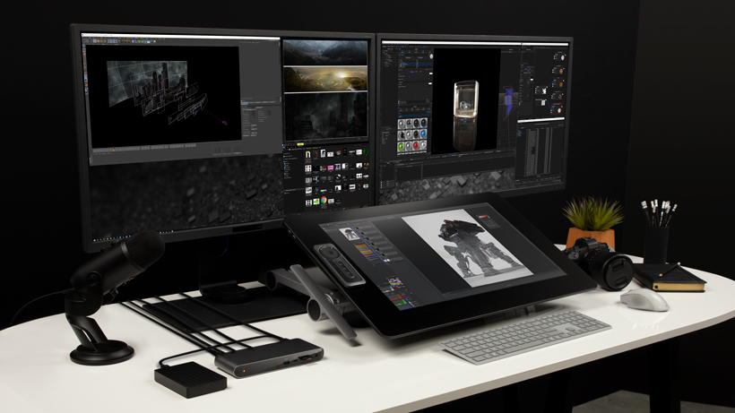 建立功能強大的工作站 Belkin Thunderbolt 3 Dock Pro 能在功能強大而且極具創意工作站上連接多個裝置