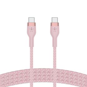 USB-C 至 USB-C 編織連接線, 粉色的, hi-res