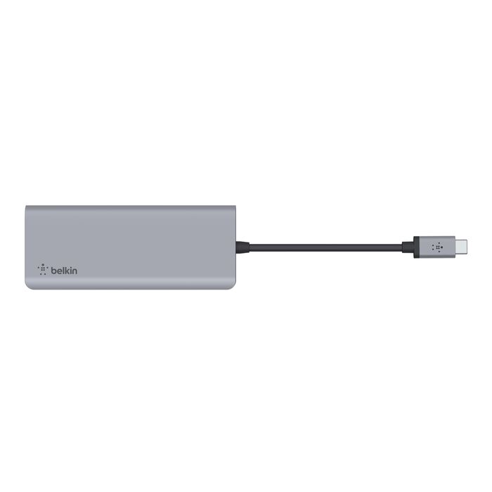 USB-C&reg; 7 合 1 高速多媒體集線器 (100W), 太空灰, hi-res